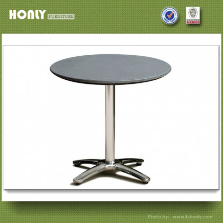 Patio Stainless Steel Stone Coffee Table Modern Outdoor Round Coffee Table