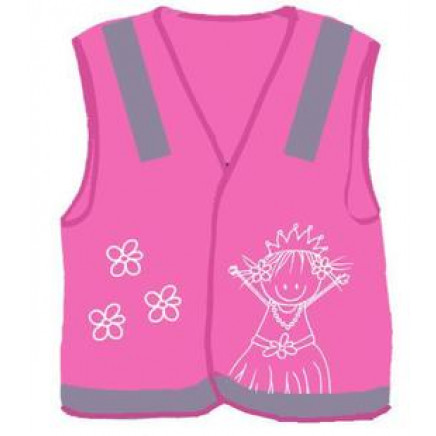 Pink Reflective Children Safety Vest for Roadway