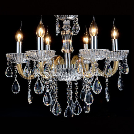 Popular Glass Chandelier in Gold (S8M05-6)