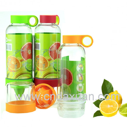 Press Juicer Infuser Plastic Lemon Bottle