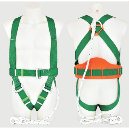 Protection Working Harness with Rope Lanyard