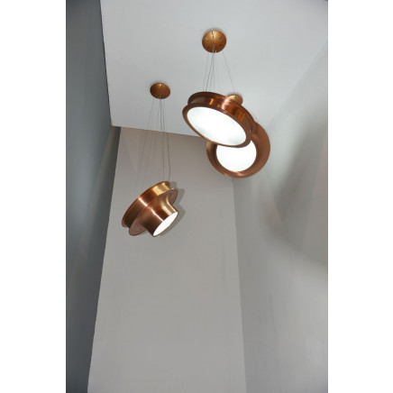 Purple Bronze Glass Decoration Modern Pendant Lamp