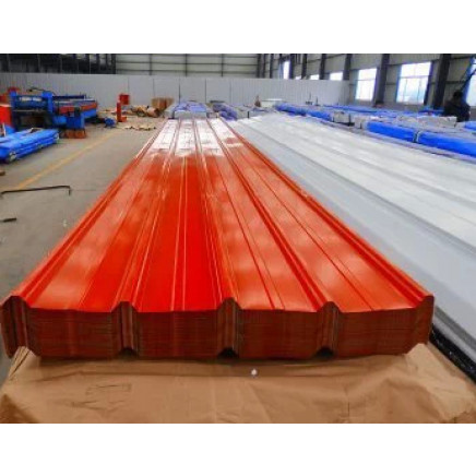 Ral 2004 Ral 2009 Reinorange Color Oiled Water Wave Steel Roofing Sheet