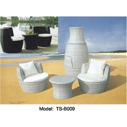 Rattan Outdoor Dining Garden Modern Patio Furniture Table for Veranda