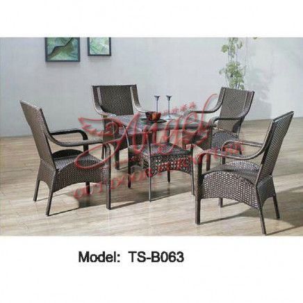 Rattan Patio Leisure Modern Dining Outdoor Table for Garden