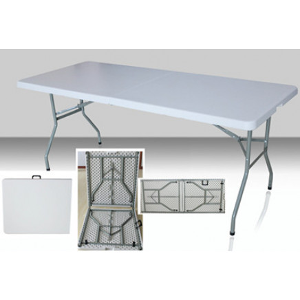 Rectangular Plastic Fold-in-Half Table