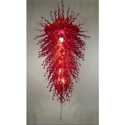 Red Hotel Chandelier Art with Special Design