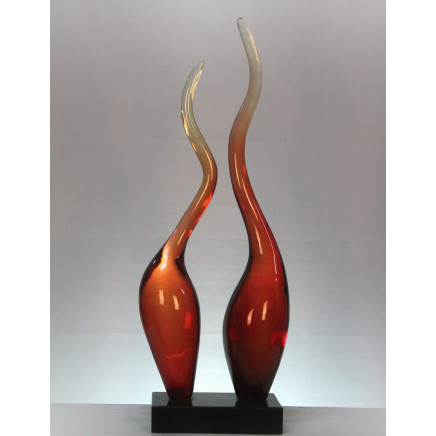 Red Resin Craft Sculpture Wholesale Glass Gift Business Gift