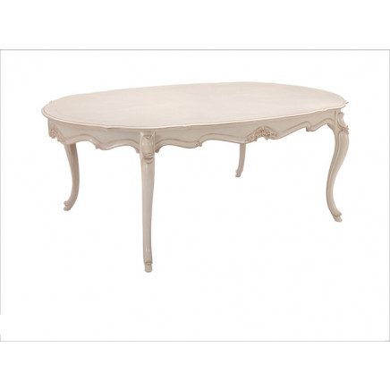 Restaurant Furniture White Flower Banque Table Wood Table Set (H671)