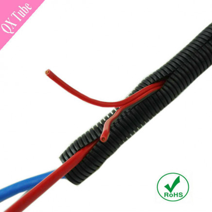 RoHS Flexible PA PP PE Plastic Split Wire Loom