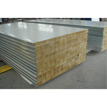 Rock Wool Sandwich Panels Type and Metal Panel Material Insulated Aluminum Rockwool Sandwich Panel