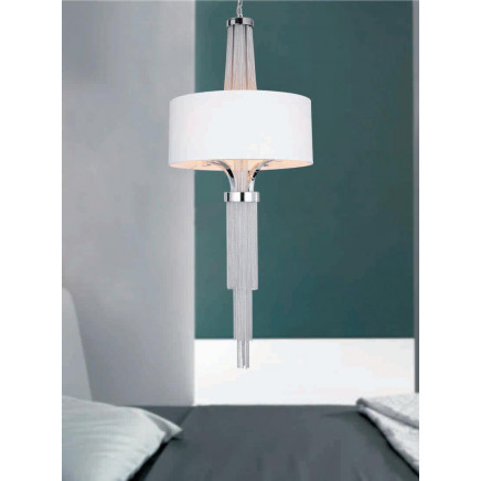Room Lights Chain Pendant Lights with White Lampshade (1090S1)