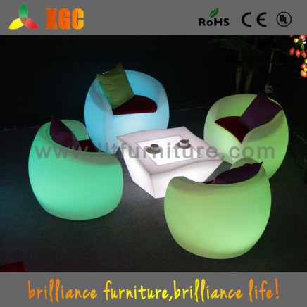 Round LED Tables with Lighting