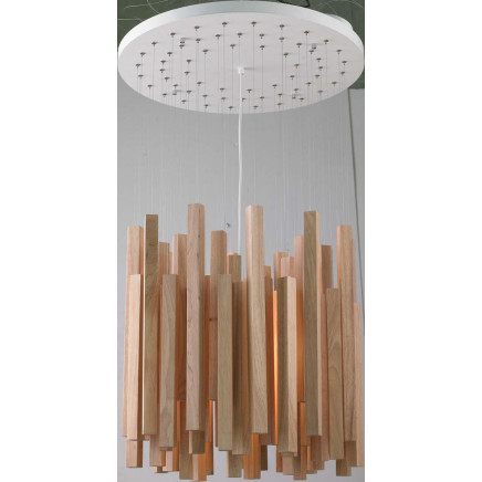 Rubber Wood+Metal Ceiling Pendant Lamp (MX80150-1-620)