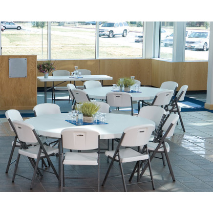 SY-152Y 5 Foot Round Table With Folding Legs