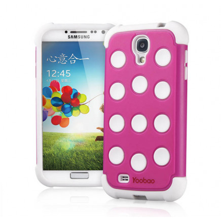 3 in 1 protective case for Samsung Galaxy S4 – Pink