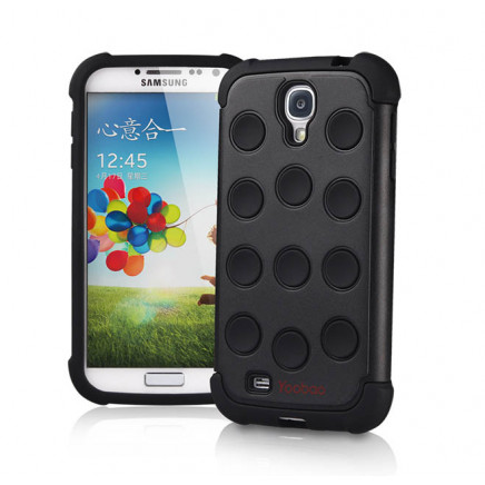 3 in 1 protective case for Samsung Galaxy S4 – Black