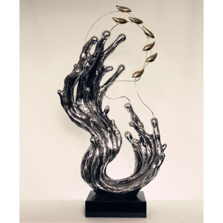 Sea Wave Sculpture, Polyresin Sculpture, Abstract Sculpture