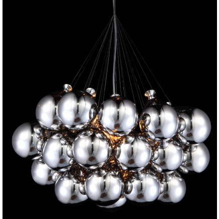 Silver Glass Pendant Light, Suspension Light Decoration (MD4161-CH)