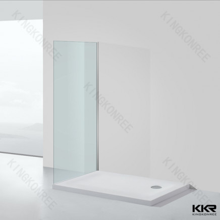 Simple Design Hotel Shower Tray Made by Resin Stone