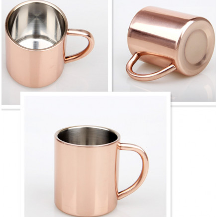 Simple Design Style Copper Mug with Logo Printing