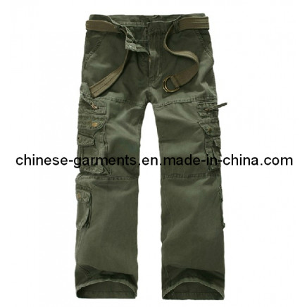 Single Color Long Wash Pants for Men