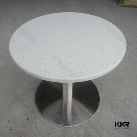 Small Round Solid Surface Dining Table for Restaurant