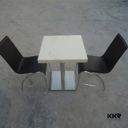 Small Solid Surface Square Tea Table for Home Furniture