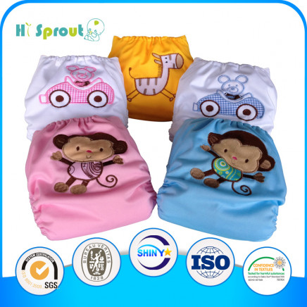 So Cute and Beautiful Embroidery Baby Cloth Diaper