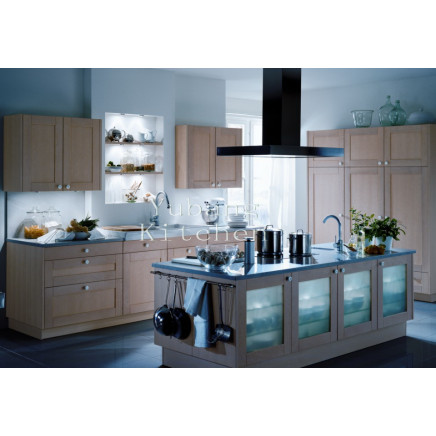 Solid Cherry Wood Kitchen Cabinet #2012-124