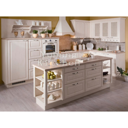 Solid Wood Kitchen Cabinet #166