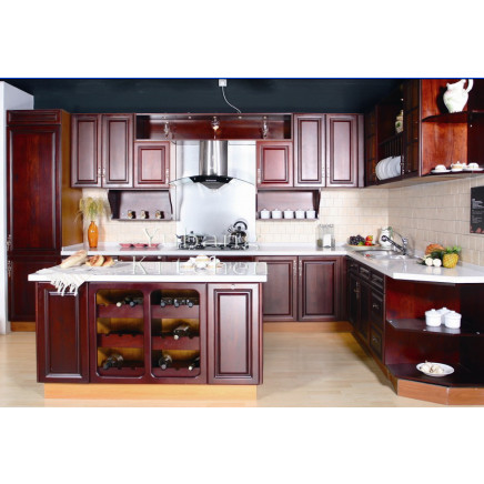 Solid Wood Kitchen Cabinet #249