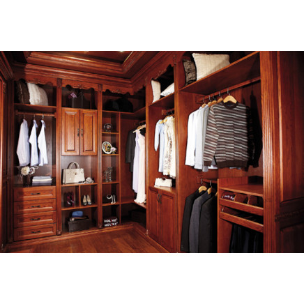 Solid Wood Wardrobe with No Door (W-171)