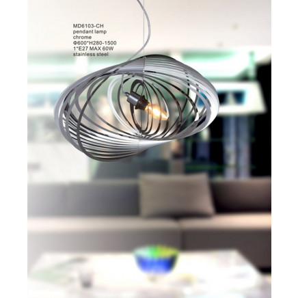 Special Design E27 Stainless Steel Pendant Lamp Decoration (MD6103-CH)