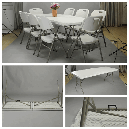 Sy-183z 6ft Rectangular Folding Table