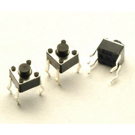 100pcs Tact Switch Micro Push Button 4pin 4.5x4.5x4.3mm