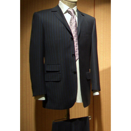 Top-Quality 3button Striped Men's Formal Business Dress Suit