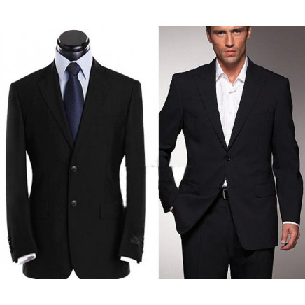 Top-Quality Men's 2-Button Notch Lapel Wrinkle-Free Formal Business Slim Fitted Suits