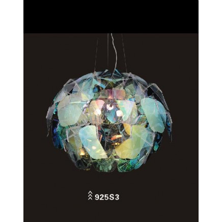 Transparent PC Carbon Steel Pendant Light E27 (925S3)