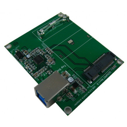 U213A USB 3.0 to mSATA SSD Converter with Latch