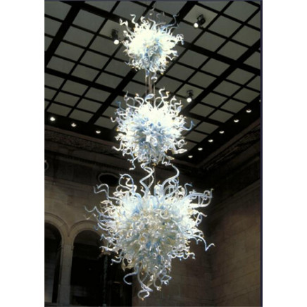 Unique Design Mouth Blown Glass Chandelier for Restaurant Decoration (YK-D128)