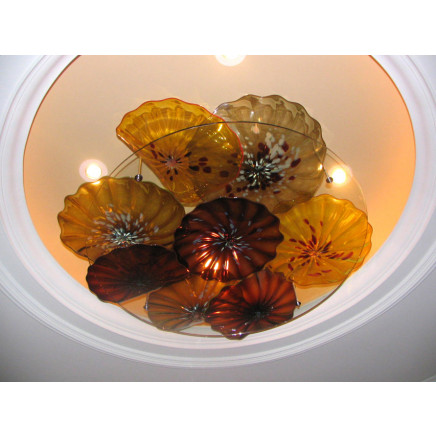 Unique Design Murano Glass Ceiling Lamp for Hotel Decoration (YK-C1)