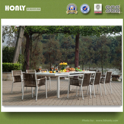 Unique Patio Garden Outdoor Furniture Modern Dining Table Set