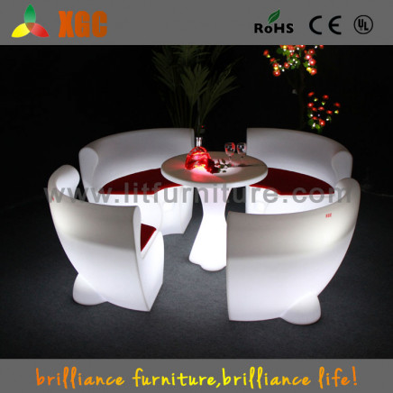 Waterproof LED Coffee Table Illuminated Bar Table