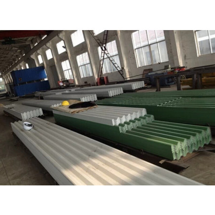White Color Coated Corrugated Steel Roofing Sheet