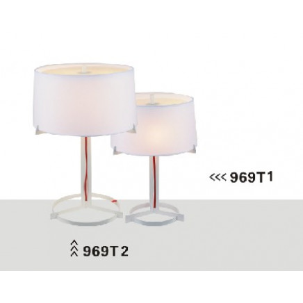 White Fabric Lampshade PVC and Metal Desk Lights (969T2)