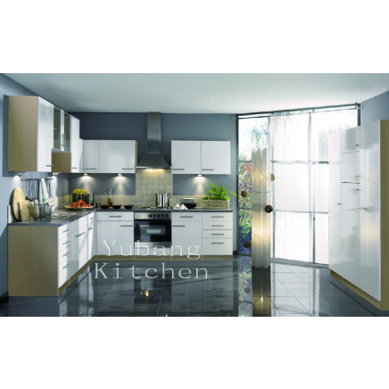 White Lacquer Kitchen Cabinets (#M2012-13)