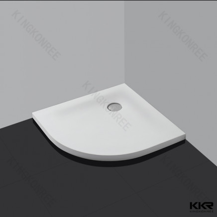 White Quality Circular PMMA Resin Shower Trays