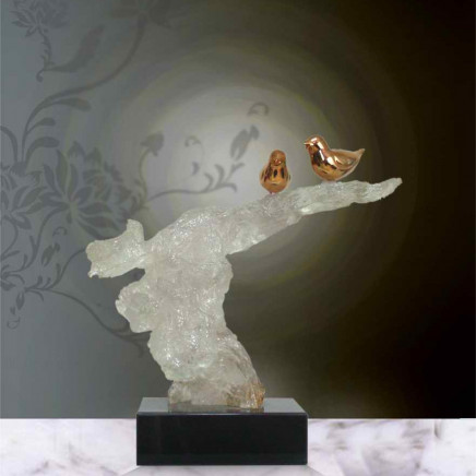 White Tree Simulation Resin Craft for Table Decoration Td-R079
