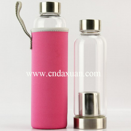 Wholesale Glass Water Bottle with Sleeve Dn-164A